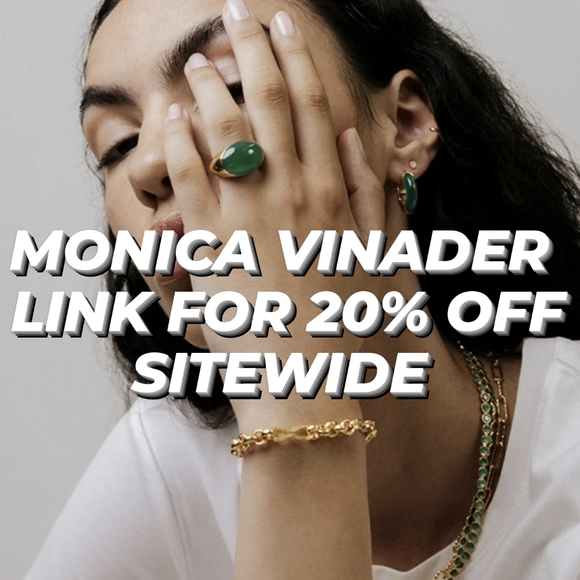 MONICA VINADER Jewelry - 🆕 Monica vinader 20% off sitewide link